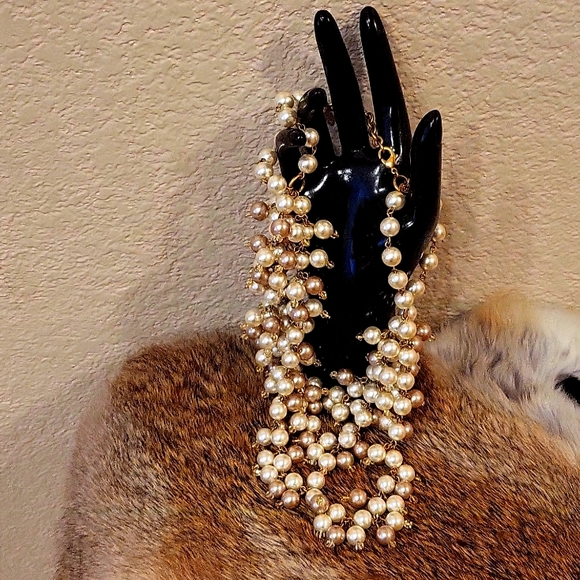 Multi Stranded Pearl Necklace - Picture 6 of 6